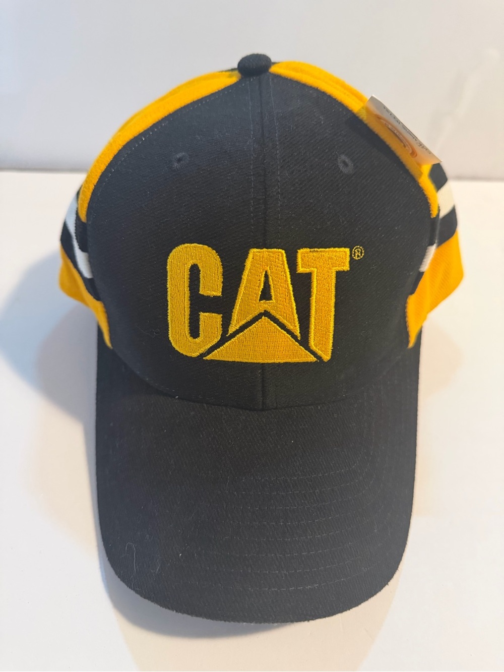 CAT Branded Black & Yellow Pet Cap - Embroidered Logo